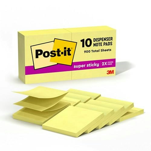 Post-it 3" x 3" Super Sticky Dispenser Notes 10-Pack: $5.29 Post-it 3" x 3" Super Sticky Dispenser Notes 10-Pack: $5.29