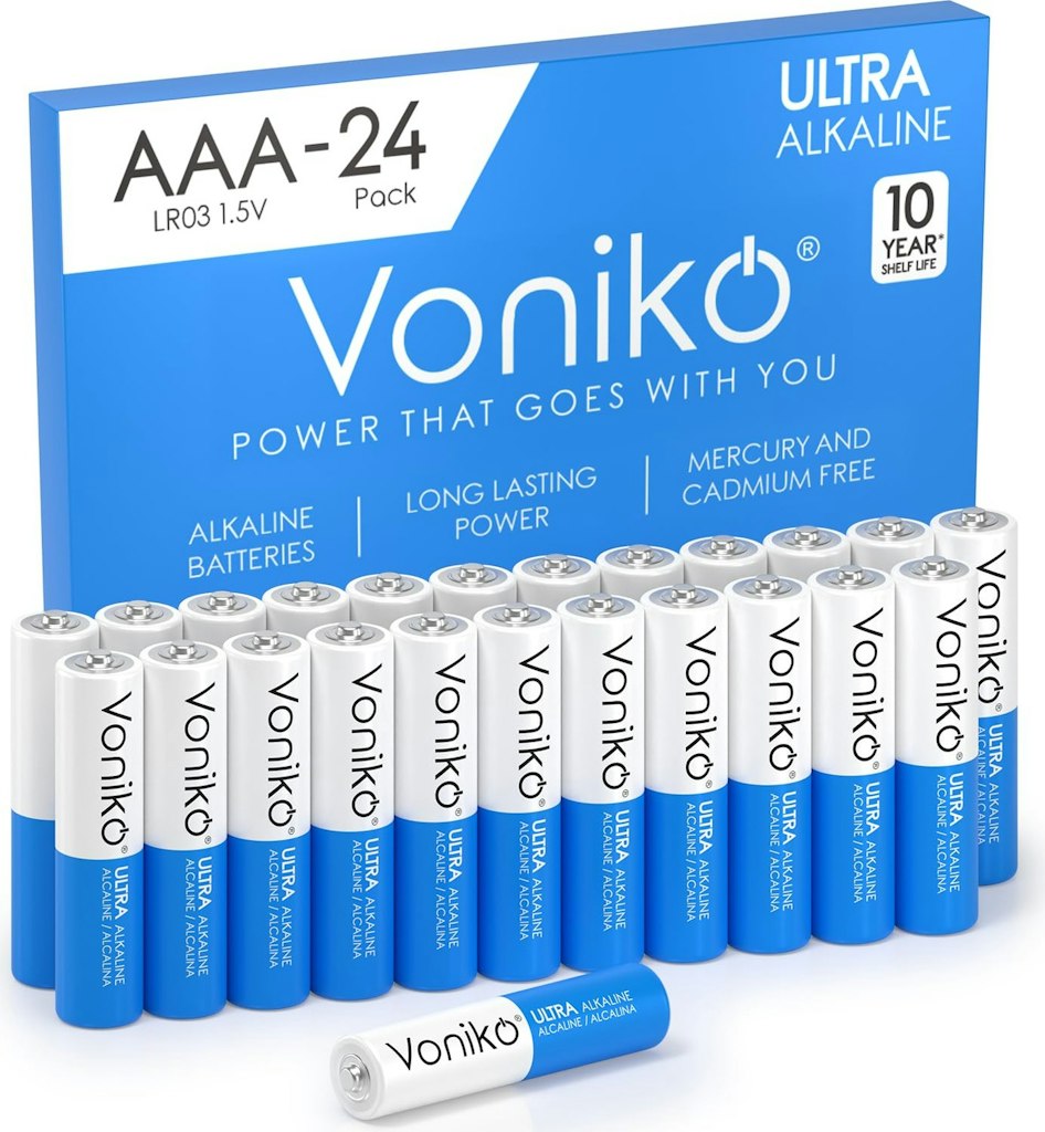 Voniko AAA 1.5V Alkaline Batteries 24-Pack: $6.21 via Sub. & Save