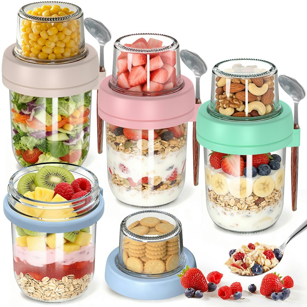 20-oz. Overnight Oats Containers 4-Pack: $22