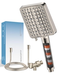 MakeFit Filtered Handheld 6-Mode High Pressure Shower Head for $30 + free shipping w/ Prime