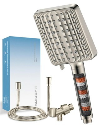 MakeFit Filtered Handheld 6-Mode High Pressure Shower Head for $30 + free shipping w/ Prime