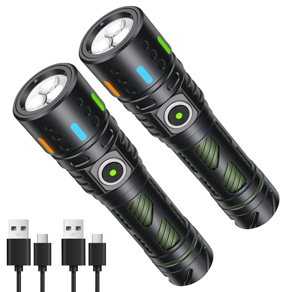 Hoxida Rechargeable Small Flashlight 2-Pack: $20 Hoxida Rechargeable Small Flashlight 2-Pack: $20
