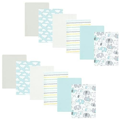 Hudson Baby Cotton Flannel Burp Cloths: $7.87