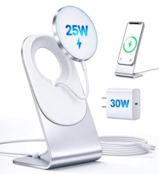 25W Magnetic Wireless Charger with 30W Adapter and Stand for $14 + free shipping w/ Prime