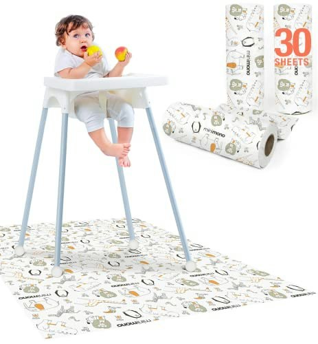 Minimono 40" x 47" Disposable Baby Splat Mat 30-Pack: $21.99 Minimono 40" x 47" Disposable Baby Splat Mat 30-Pack: $21.99