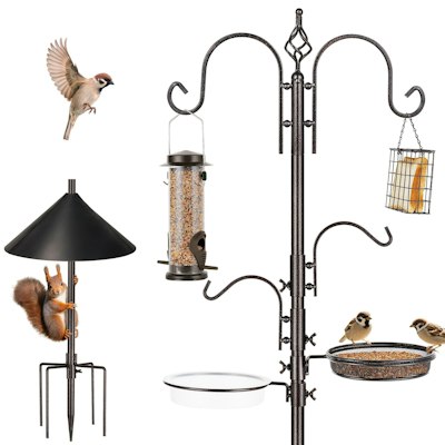 Bird Feeding Station Kit w/ Squirrel Guard Baffle for $42 + free shipping