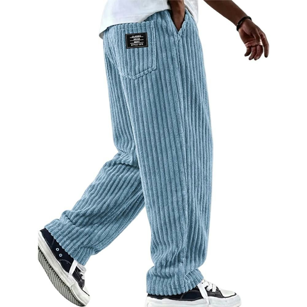 Men's Elastic Waist Corduroy Pants: 2 for $20