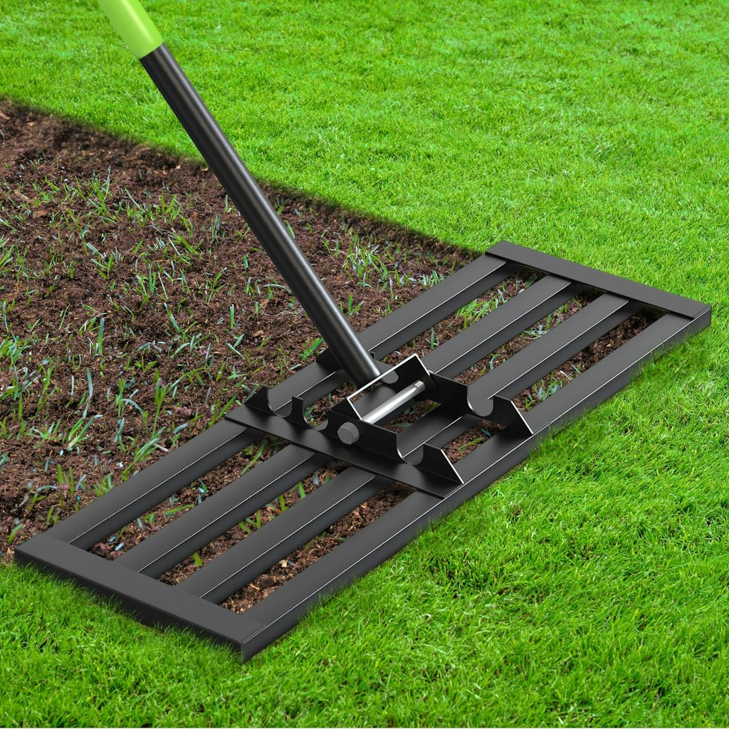 30" x 10" Lawn Leveling Rake: $30 30" x 10" Lawn Leveling Rake: $30