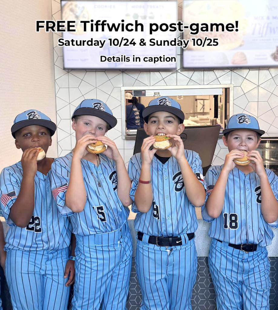 Tiff's Ice Cream Sandwich: Free for child athletes and companions Oct 24 + 25