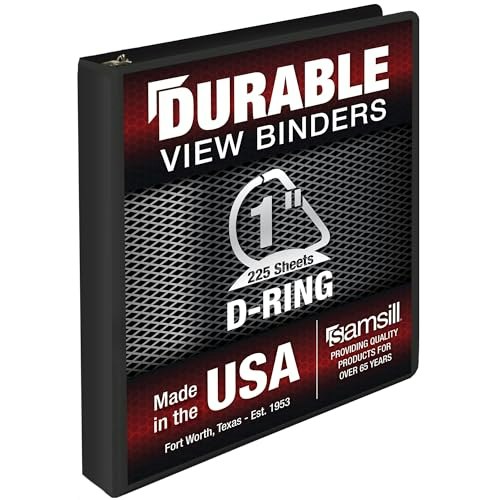 Samsill Durable 1-Inch D-Ring Binder: $6.55 Samsill Durable 1-Inch D-Ring Binder: $6.55