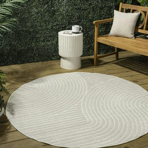 Jonathan Y Hallie 9-Foot Round Indoor/Outdoor Area Rug: $136.84 Jonathan Y Hallie 9-Foot Round Indoor/Outdoor Area Rug: $136.84