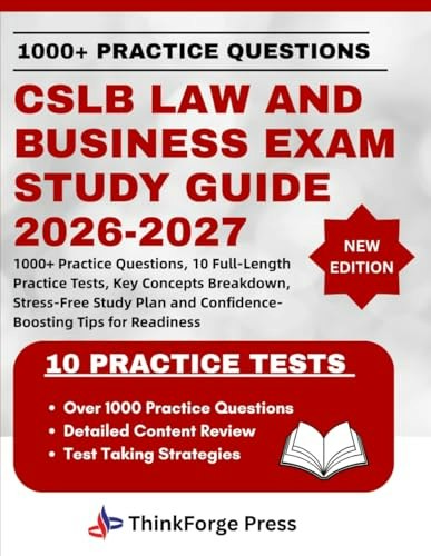 CSLB Law and Business Exam Study Guide 2026-2027: $34.55 CSLB Law and Business Exam Study Guide 2026-2027: $34.55