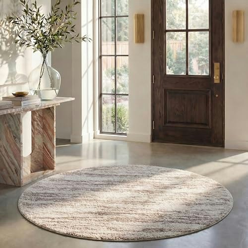 Safavieh Hudson Shag Boho Striped 5x8-Foot Oval Area Rug: $115.94