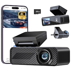 Pelsee P1 Duo 4K Front & Rear Dash Cam w/ 64GB SD Card for $70 + free shipping