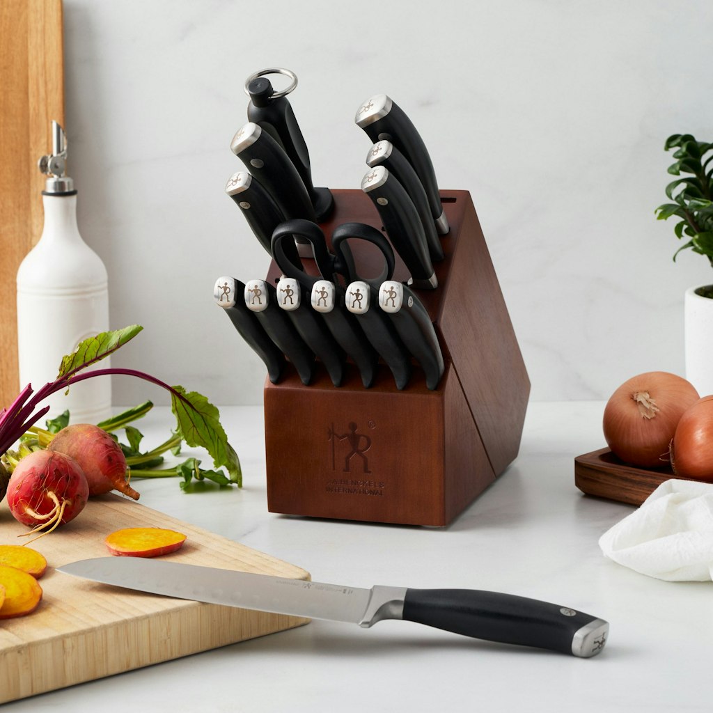 Henckels Forged Elite 15-Piece Knife Set: $100 Henckels Forged Elite 15-Piece Knife Set: $100