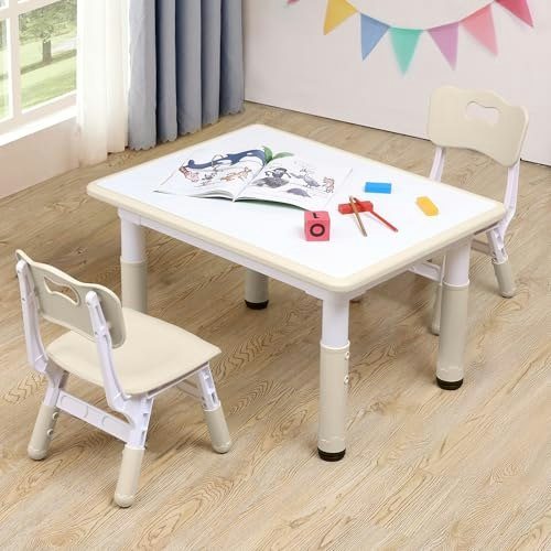 CuFun Adjustable Kids Activity Table and 2-Chair Set: $80.99 CuFun Adjustable Kids Activity Table and 2-Chair Set: $80.99