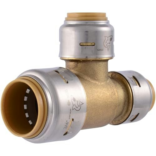SharkBite Max 3/4" x 1/2" x 1/2" Reducing Slip Tee Plumbing Fitting: $16.17 SharkBite Max 3/4" x 1/2" x 1/2" Reducing Slip Tee Plumbing Fitting: $16.17