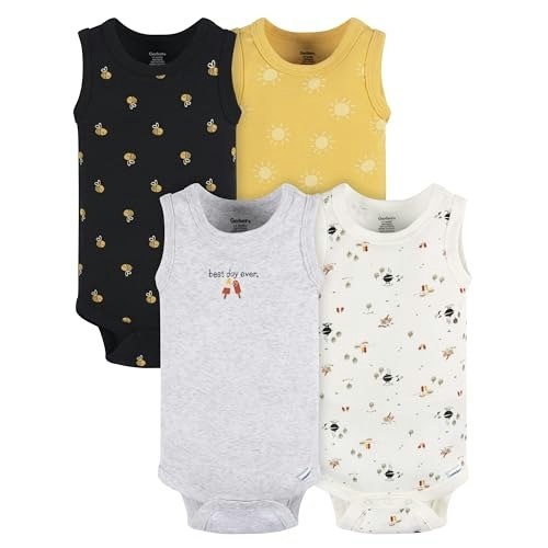 Gerber Baby Boys Sleeveless Bodysuit Multi-Pack: $16.49 Gerber Baby Boys Sleeveless Bodysuit Multi-Pack: $16.49