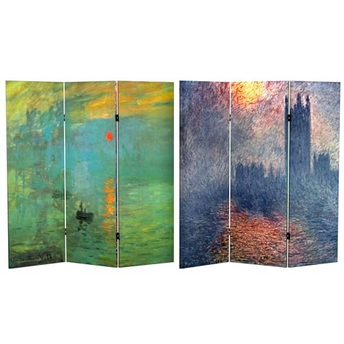 Red Lantern 3-Panel 4-Foot Double-Sided Monet Canvas Folding Screen: $89 Red Lantern 3-Panel 4-Foot Double-Sided Monet Canvas Folding Screen: $89