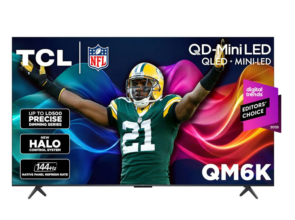 TCL QM6K Series 75QM6K 75" 4K QLED Mini LED UHD Smart TV: $898