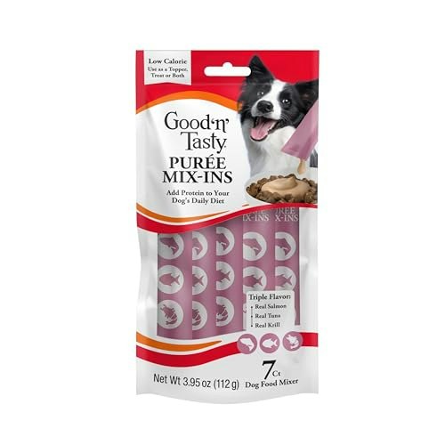 Good 'n' Tasty Puree Dog Food Topper 7-Count: $4.55