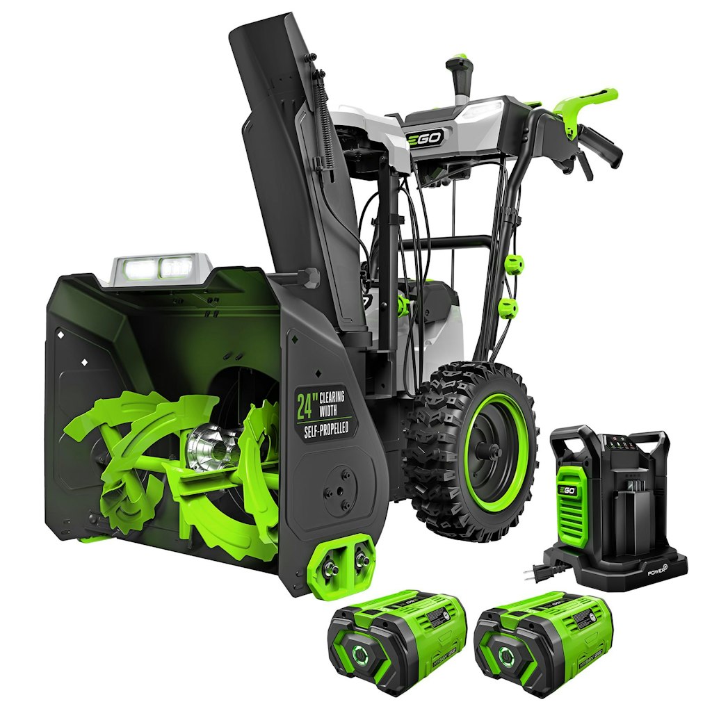 EGO Power+ 24" Self-Propelled 2-Stage Electric Snow Blower w/ 2 56V 10Ah Batteries & Charger: $1,799 EGO Power+ 24" Self-Propelled 2-Stage Electric Snow Blower w/ 2 56V 10Ah Batteries & Charger: $1,799