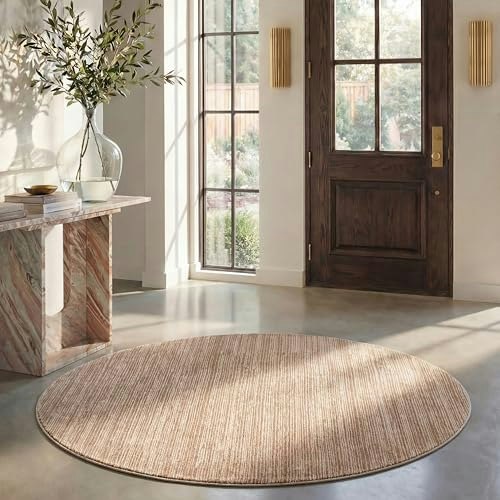 Safavieh Vision 6'7" Round Striped Area Rug: $124 Safavieh Vision 6'7" Round Striped Area Rug: $124