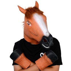 Creepy Brown Horse Head Mask And Hooves for $9 + free shipping w/ Prime