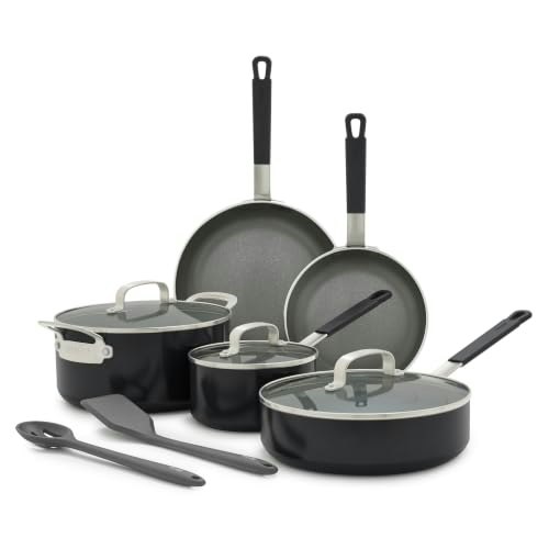 GreenPan X Bobby Flay 10-Piece Ceramic Nonstick Cookware Set: $176.01