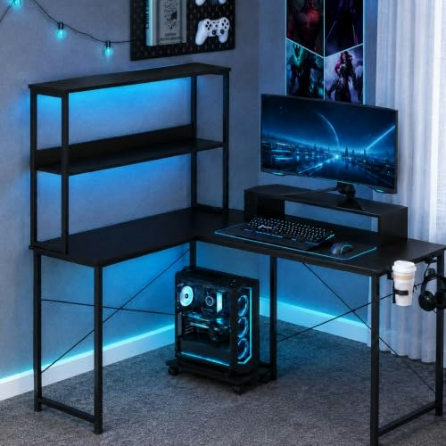 GTPLAYER 53-inch RGB Gaming Desk: $89.98