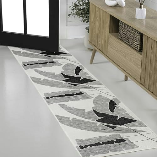 Jonathan Y Shelby 2'x8' Abstract Palm Leaf Runner Rug: $39.09