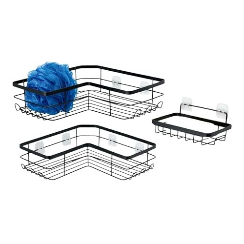 Amazon Basics Adhesive Corner Shower Caddy Organizer 3-Pack: $11.70 Amazon Basics Adhesive Corner Shower Caddy Organizer 3-Pack: $11.70