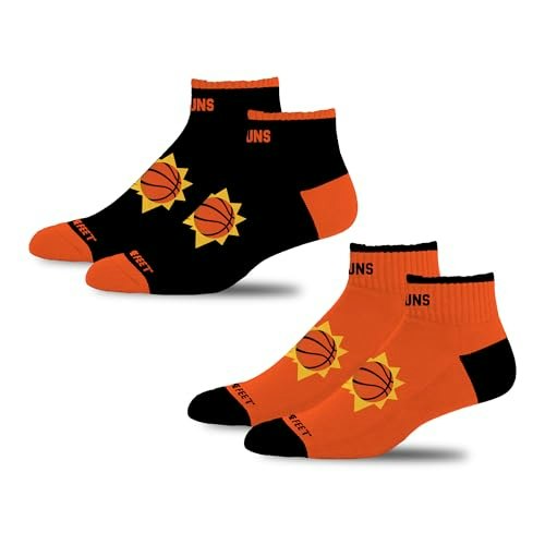 For Bare Feet Phoenix Suns Quarter Socks 2-Pack: $13.82