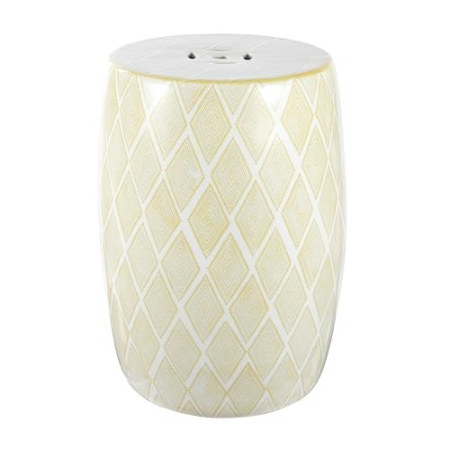 Jonathan Y 18-inch Ceramic Moroccan Diamonds Garden Stool Table: $104.25 Jonathan Y 18-inch Ceramic Moroccan Diamonds Garden Stool Table: $104.25