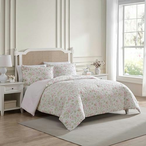 Laura Ashley King Comforter Set with Shams: $132.49 Laura Ashley King Comforter Set with Shams: $132.49