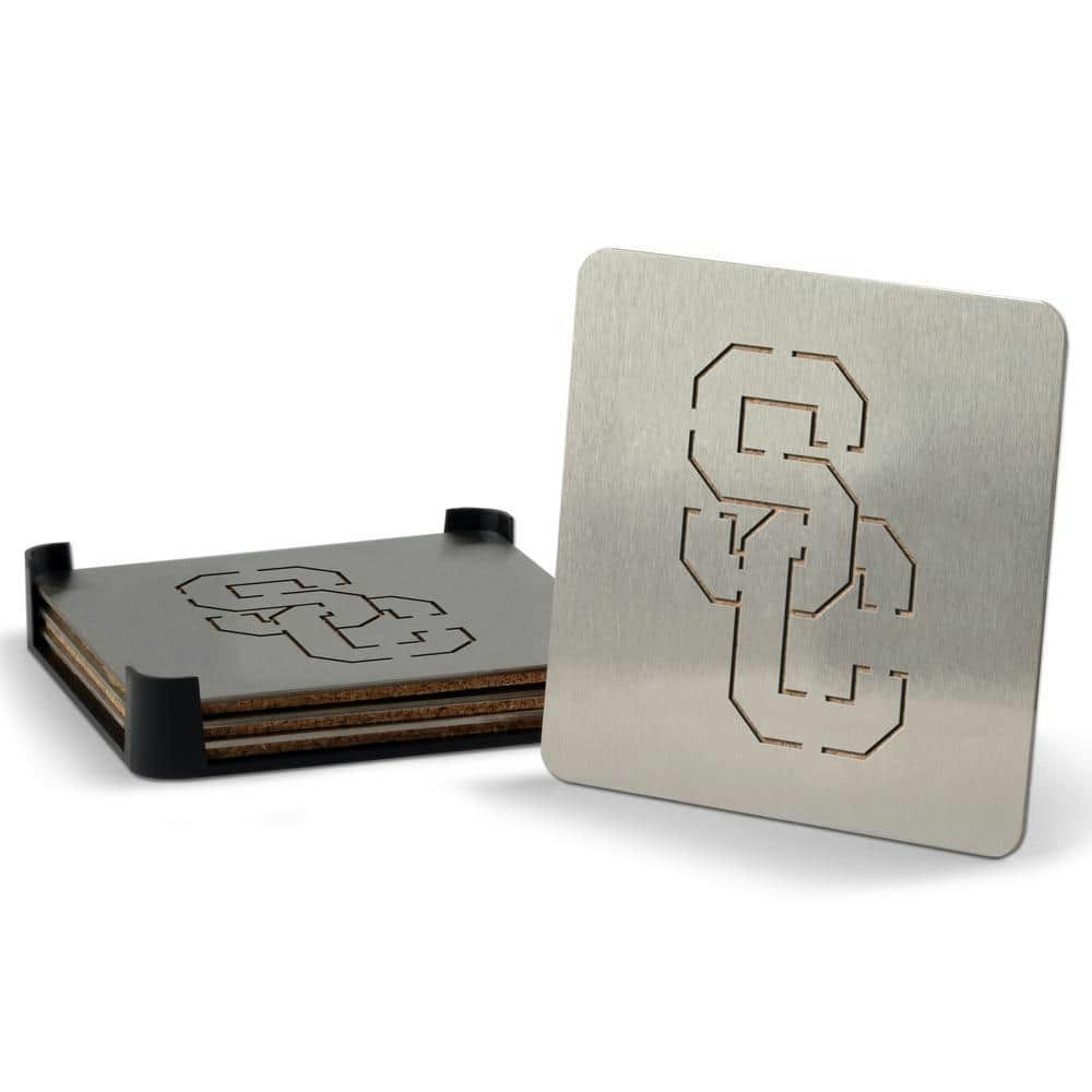USC Trojans 4-Piece Metallic Coaster Set: $17.65 USC Trojans 4-Piece Metallic Coaster Set: $17.65