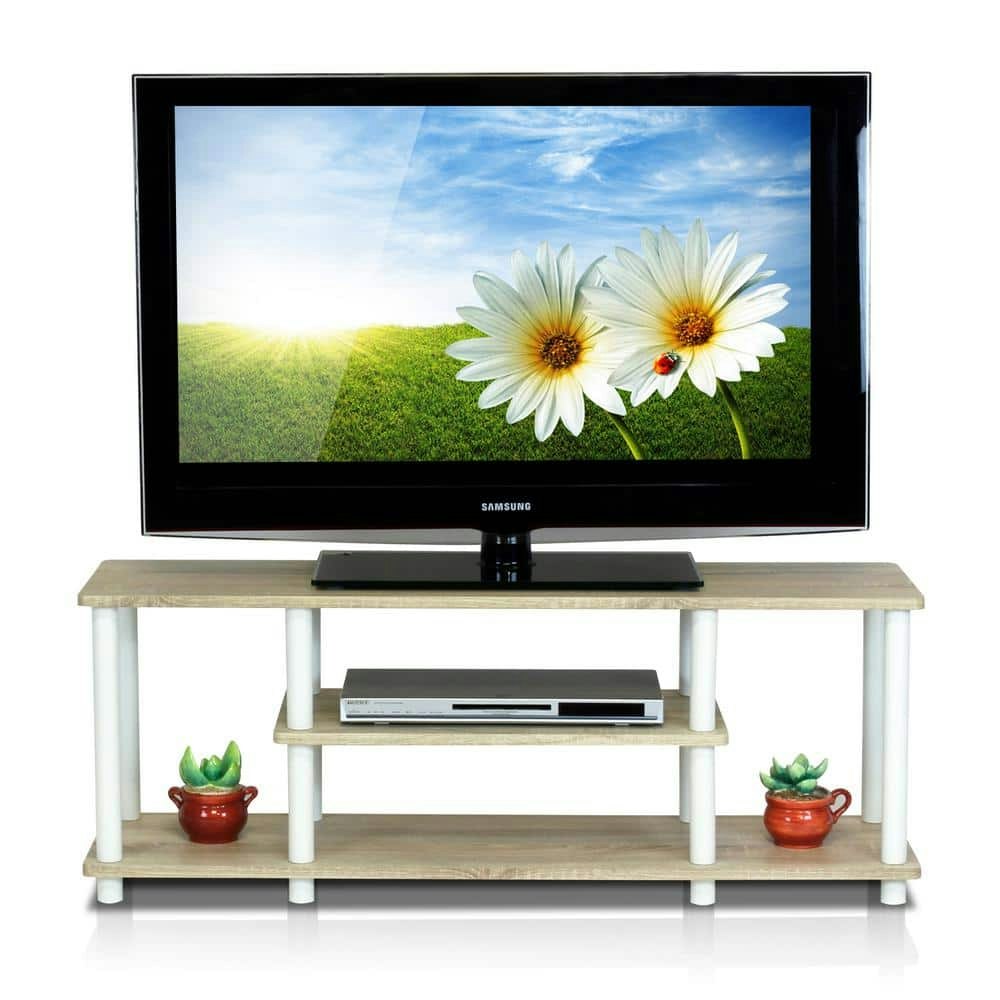 Turn-N-Tube 44-Inch Oak and White TV Stand: $48.59