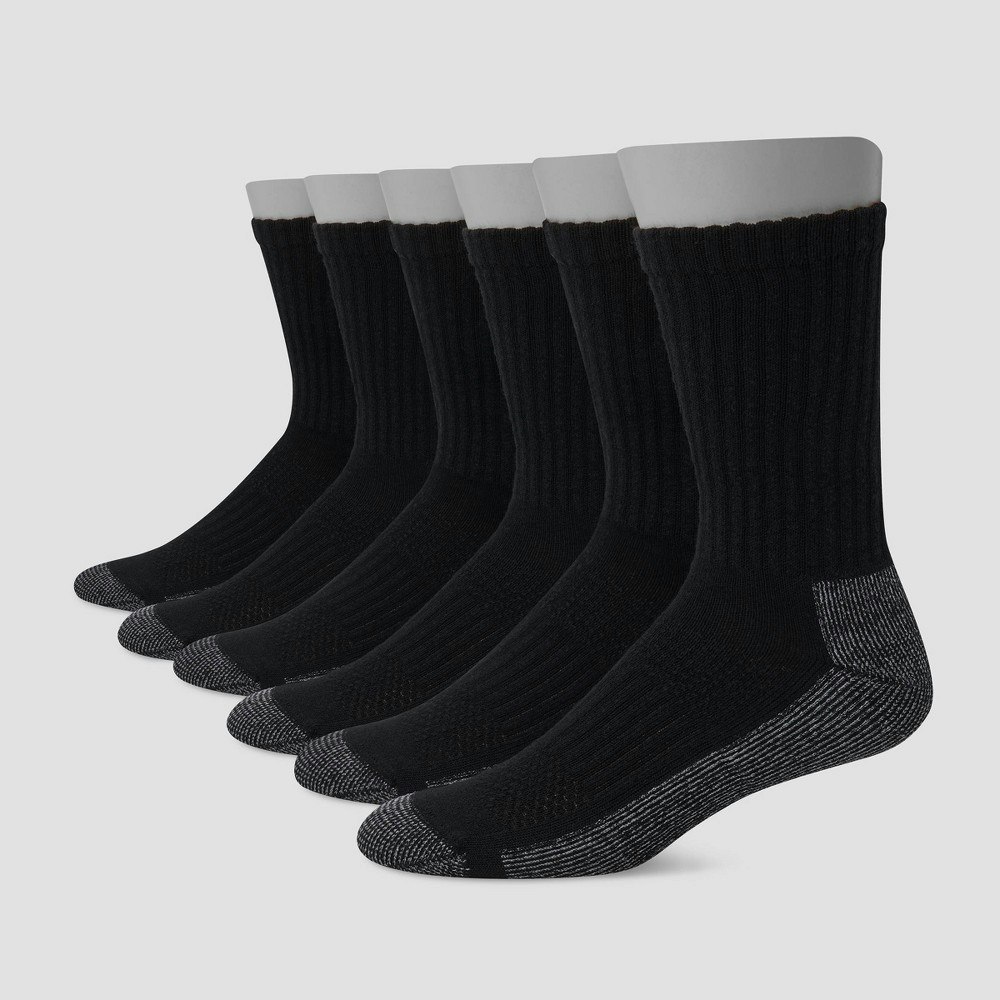 Hanes Men's Work Crew Socks 6-Pack: $18