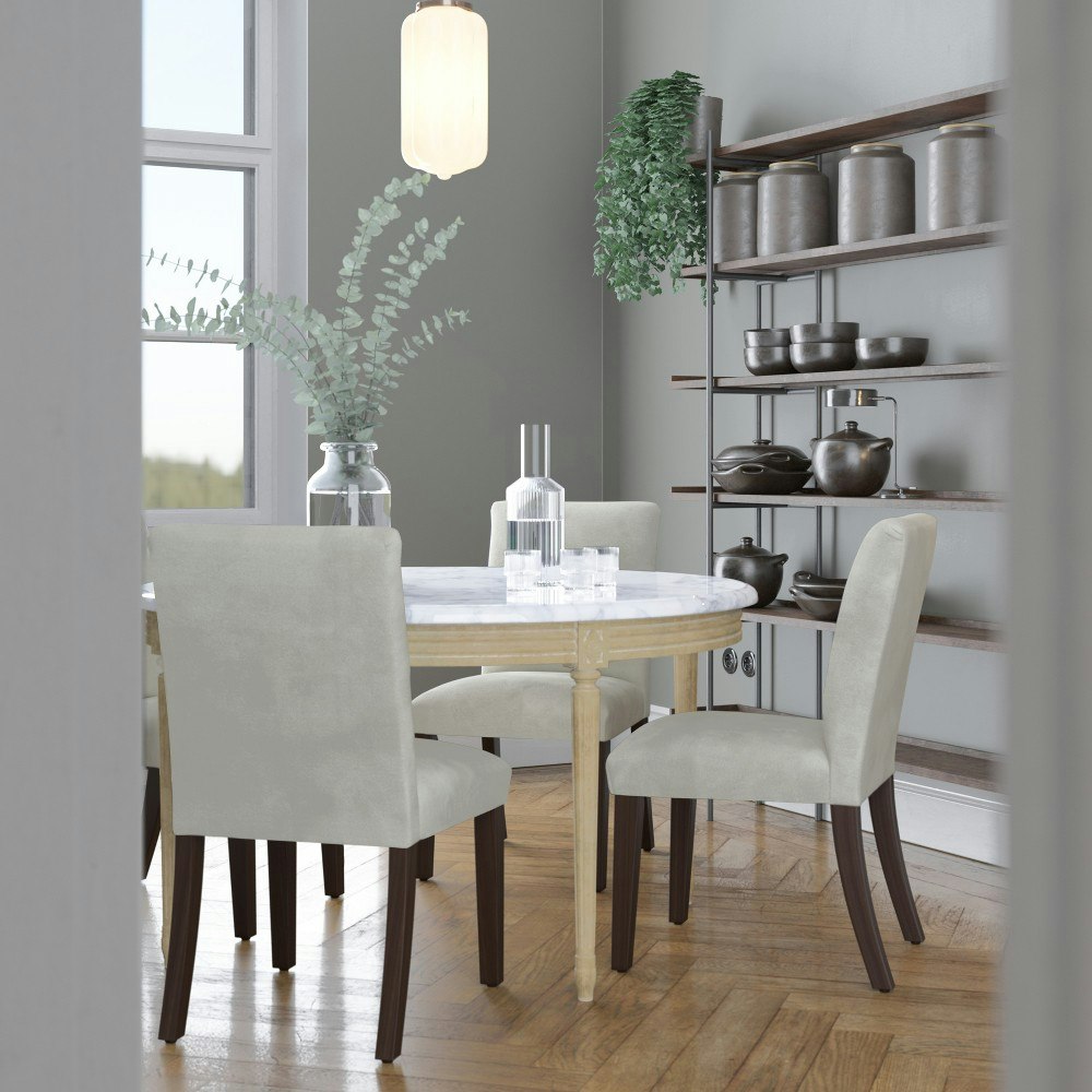 Skyline Furniture Velvet Parsons Dining Chair: $229.99 Skyline Furniture Velvet Parsons Dining Chair: $229.99