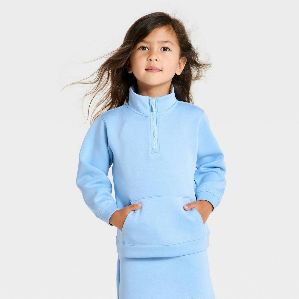All in Motion Toddler Girls' 1/2 Zip Pullover Sweatshirt 5T: $20 All in Motion Toddler Girls' 1/2 Zip Pullover Sweatshirt 5T: $20