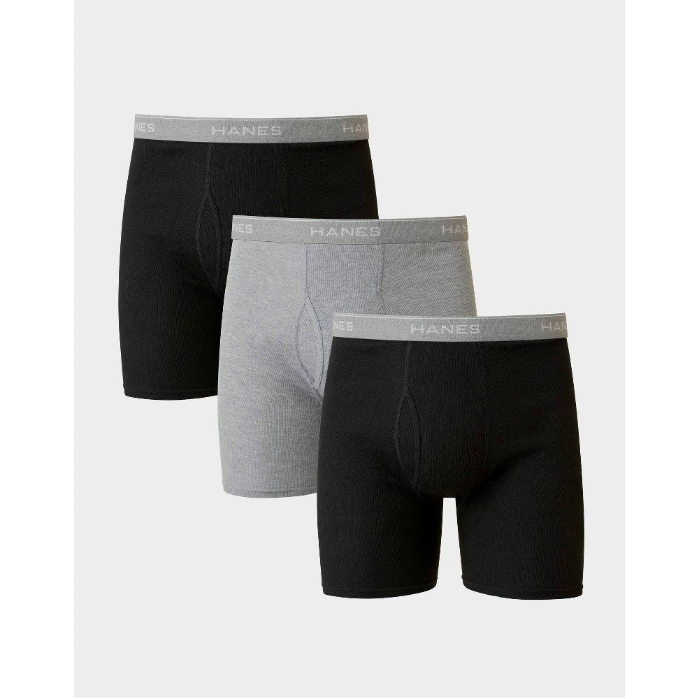 Hanes Men's Boxer Briefs 3-Pack: $12