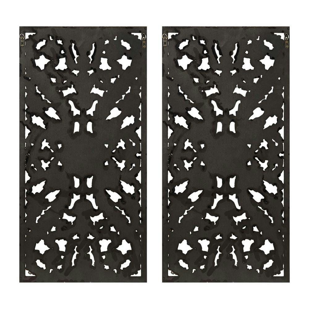 Distressed Carved Wood Wall Art 2-Piece Set: $198.98 Distressed Carved Wood Wall Art 2-Piece Set: $198.98