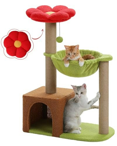 Muttros 35-inch Flower Cat Tree: $50.99 Muttros 35-inch Flower Cat Tree: $50.99