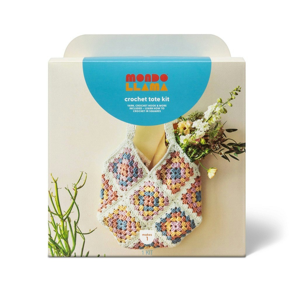 Mondo Llama Crochet Tote Bag DIY Craft Kit: $15 Mondo Llama Crochet Tote Bag DIY Craft Kit: $15