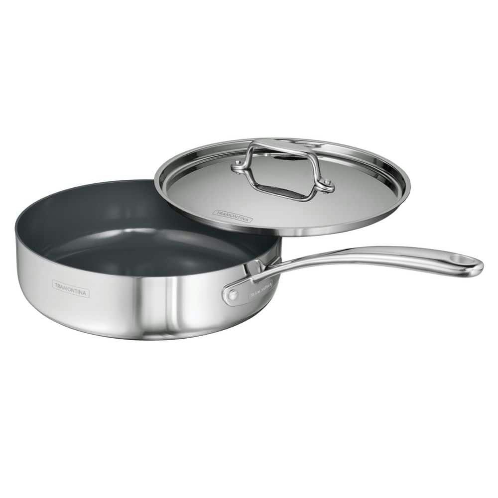 Utsava 2.9-qt. Tri-Ply Stainless Steel Deep Saute Pan with Ceramic Interior: $89.95 Utsava 2.9-qt. Tri-Ply Stainless Steel Deep Saute Pan with Ceramic Interior: $89.95