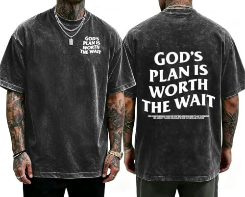 Men's Oversized Vintage Graphic T-Shirt: $16.99