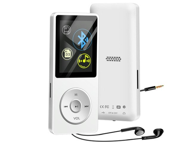 Bluetooth MP3 Player with 64GB TF Card: $32.99 Bluetooth MP3 Player with 64GB TF Card: $32.99