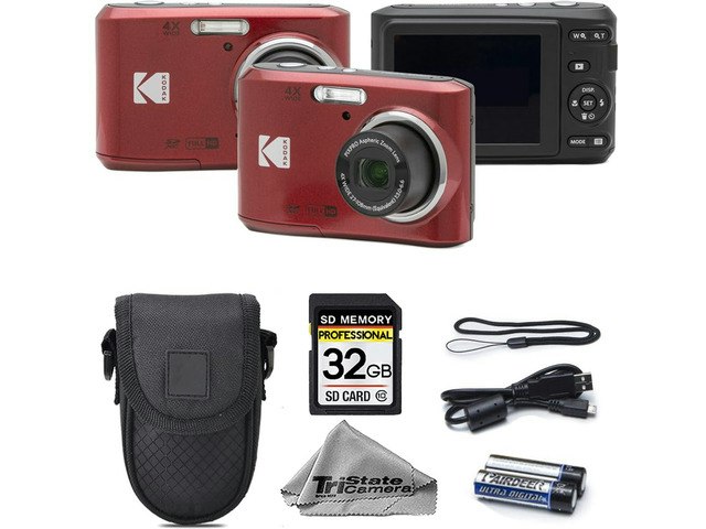 Kodak Pixpro FZ45 16MP 4X Optical Zoom Compact Camera Bundle: $194.99