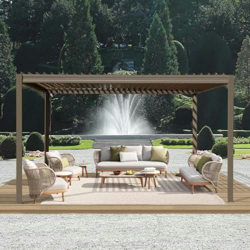 Domi 10x13-Foot Aluminum Louvered Pergola: $1,189.99 Domi 10x13-Foot Aluminum Louvered Pergola: $1,189.99