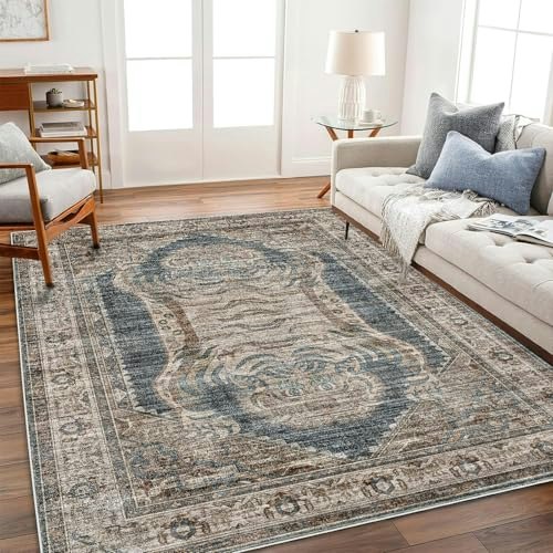 Champlant 4'x6' Washable Vintage Area Rug: $33.90 Champlant 4'x6' Washable Vintage Area Rug: $33.90